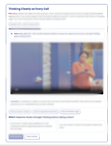 Blurred proprietary training sample