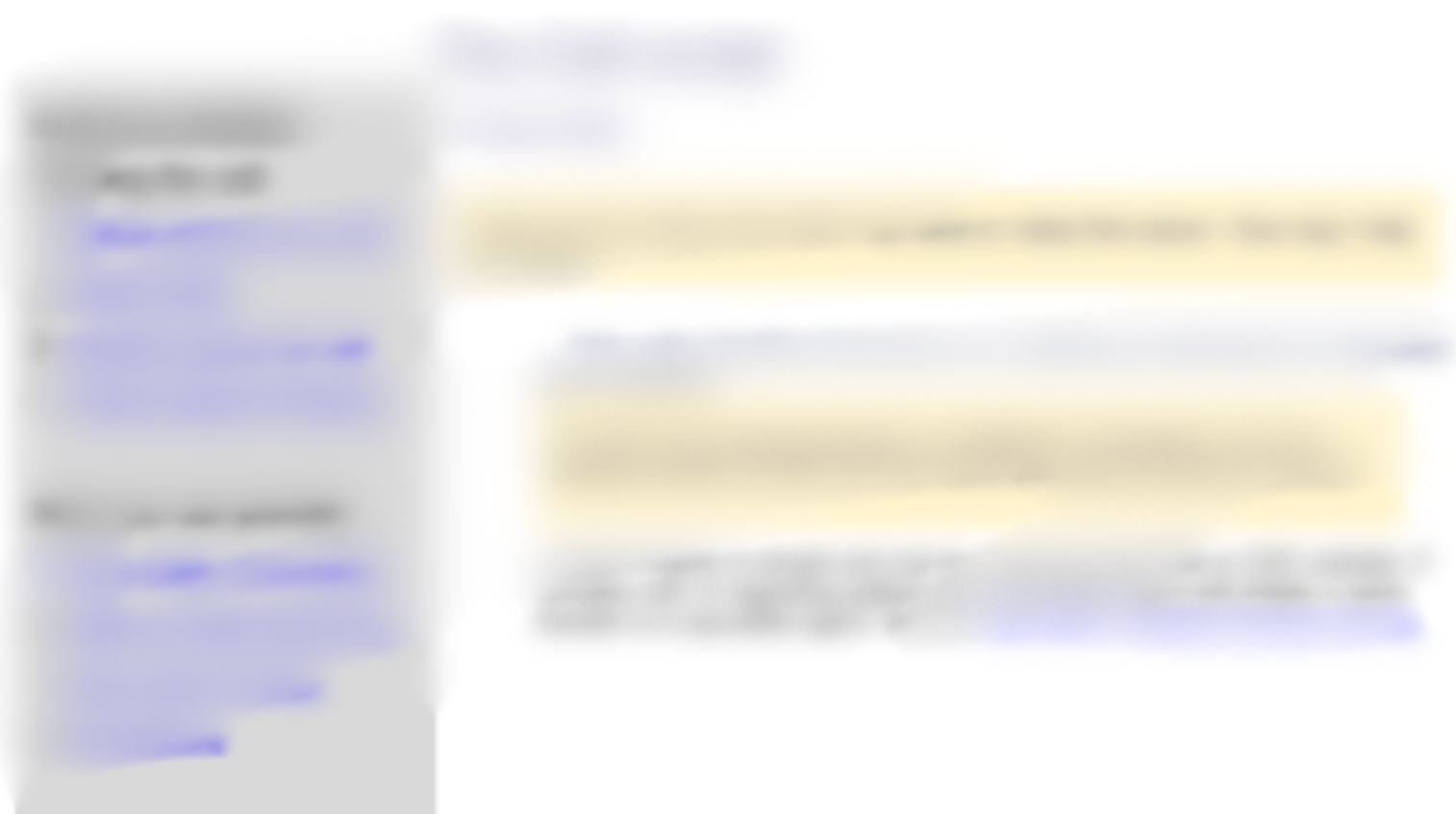 Blurred proprietary call script sample
