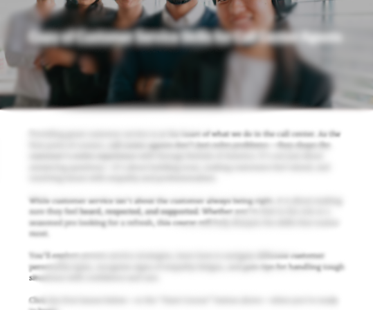 Blurred training transformation visual