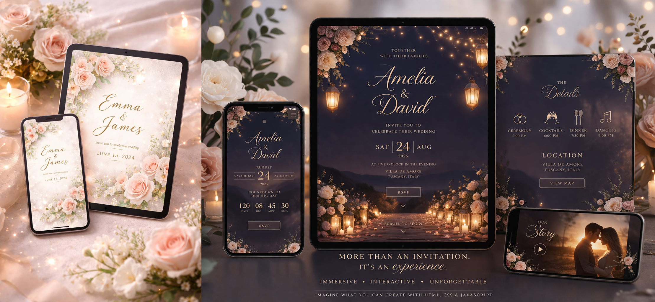 Wedding invitation experience