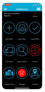 MobileTek dashboard