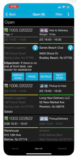 Pantalla Open Orders