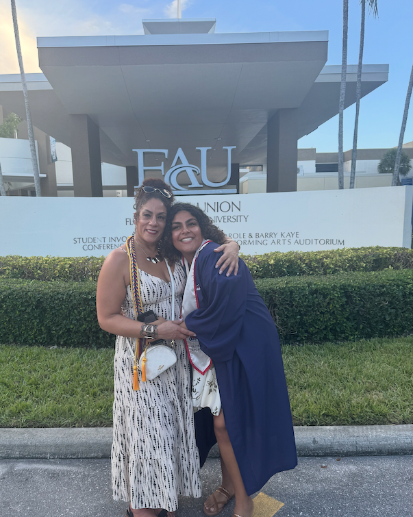 Leslie Class with daughter at graduation