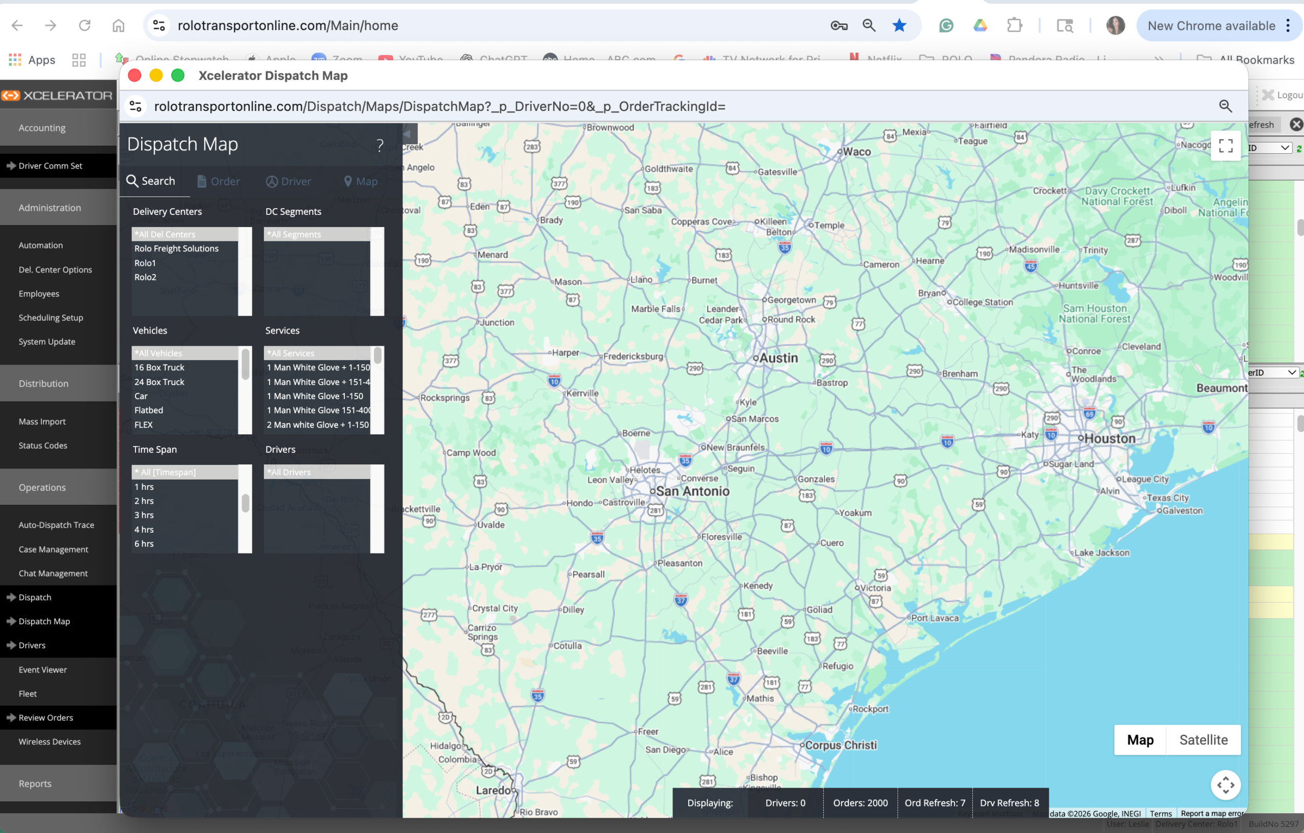 Dispatch Map