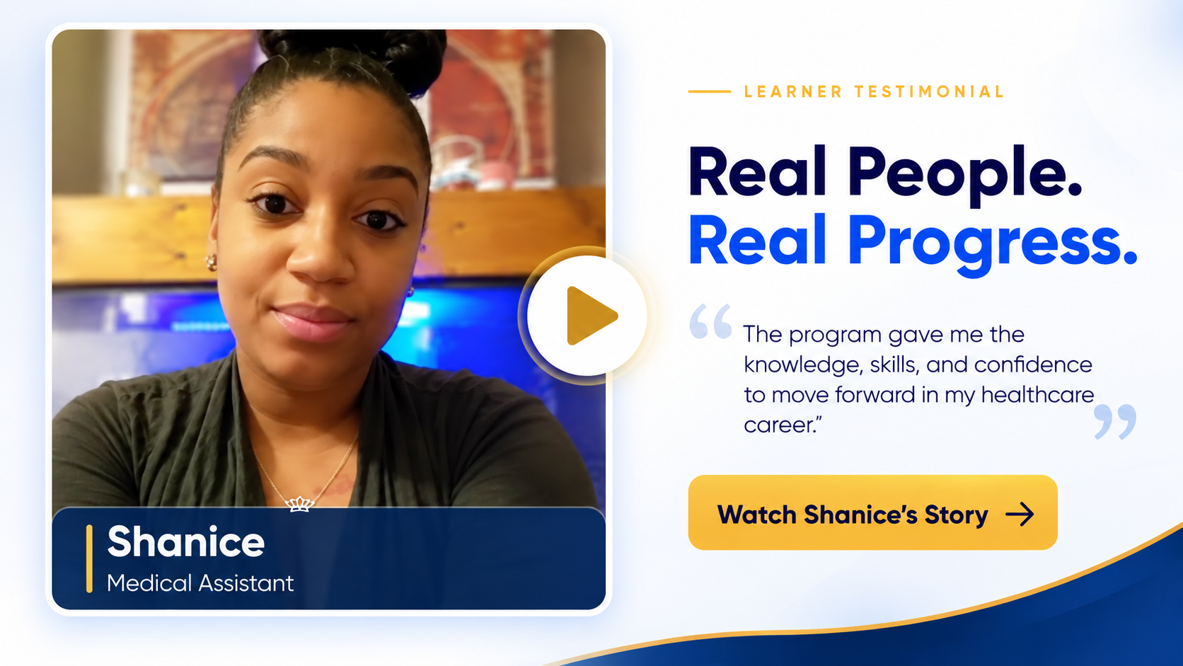Shanice learner testimonial cover