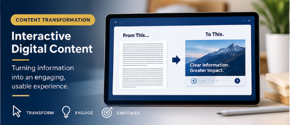 Interactive Digital Content portfolio cover