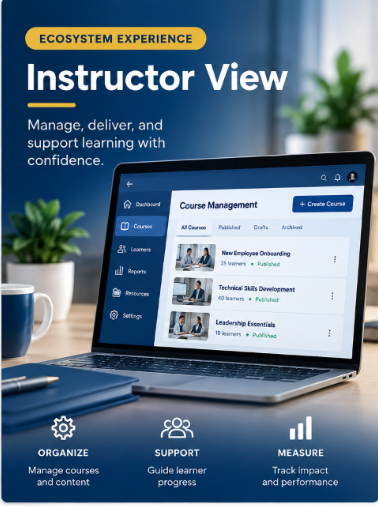 Instructor View learning ecosystem experience