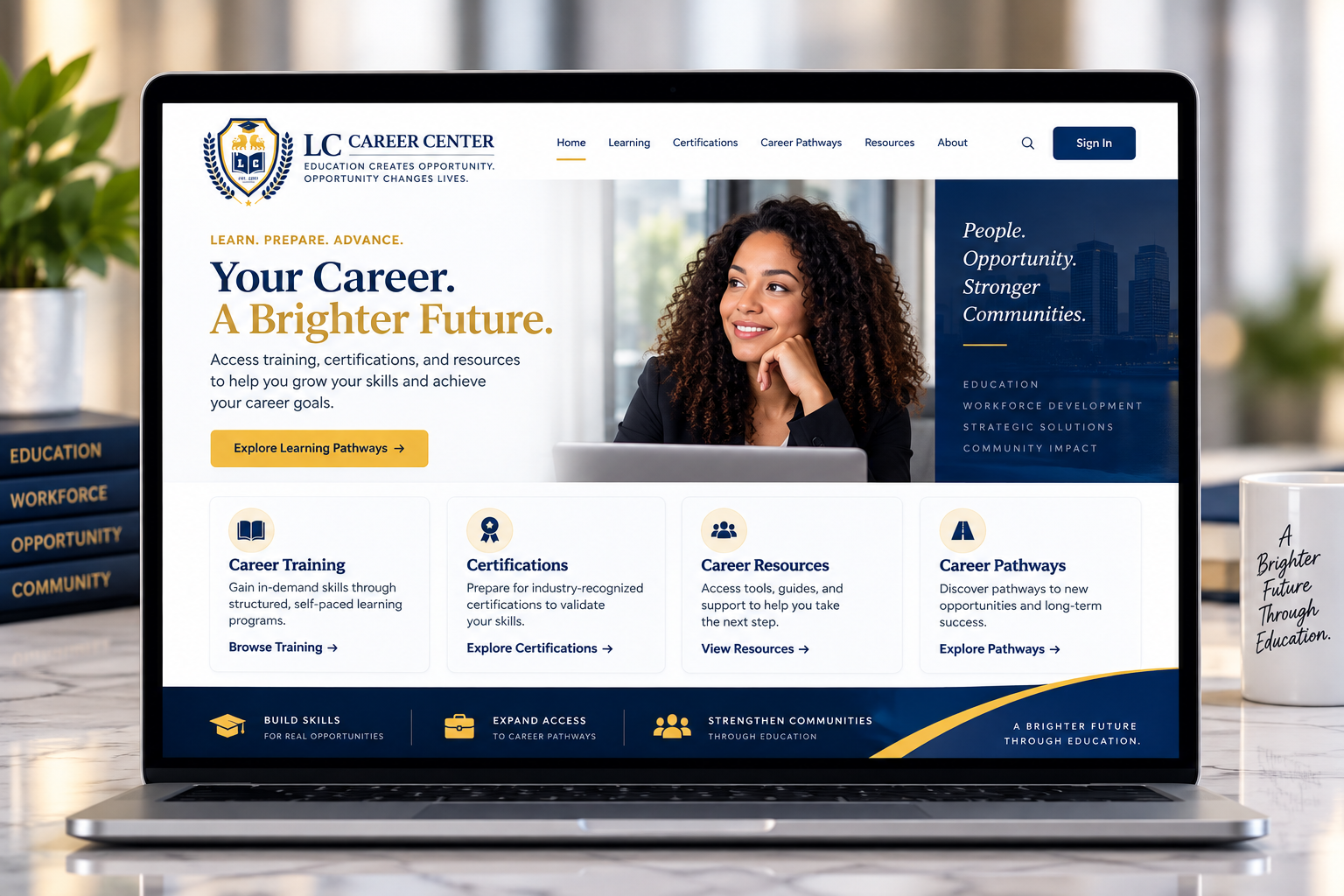 LC Career Center digital learning environment